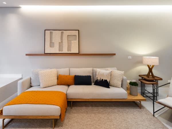 Sala finalizada com orientações de consultoria de interiores